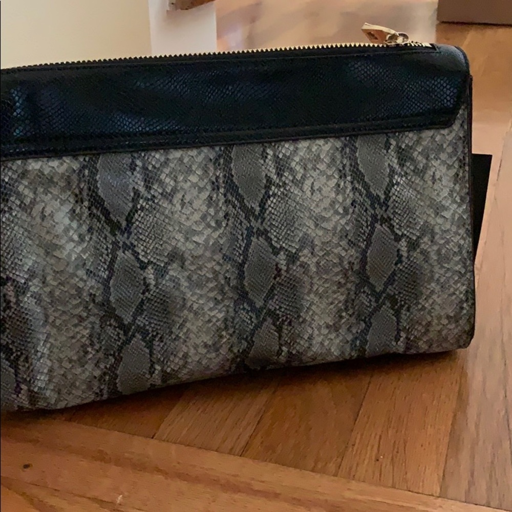 Zara snakeskin print crossbody bag/clutch
